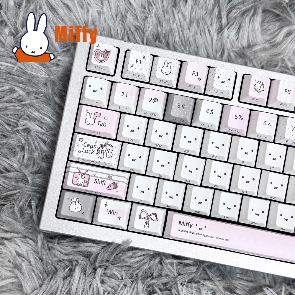 Office Tech - 카와이 미피 기계식 키보드 키캡 세트