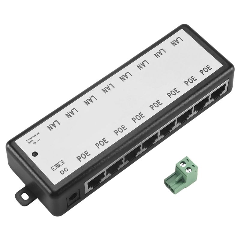Power Over Ethernet - PHILE-8 포트 Poe 인젝터 Poe 분배기