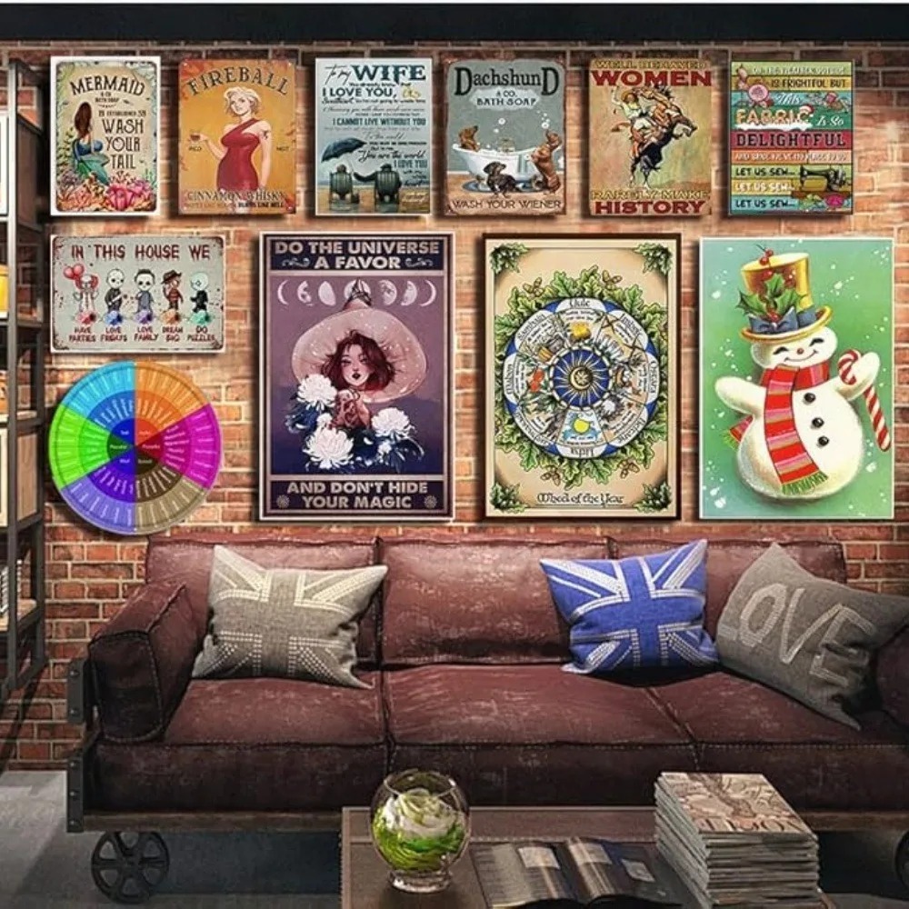 CIFBUY 레트로 산업용 2D 플랫 슈퍼히어로 테크  - Tech Office Wall 리뷰 및 가격