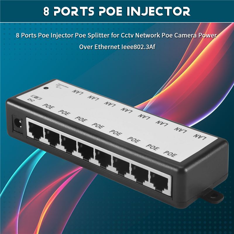 PHILE-8 포트 Poe 인젝터 Poe 분배기 CCT - Power Over Ethernet 리뷰 및 가격