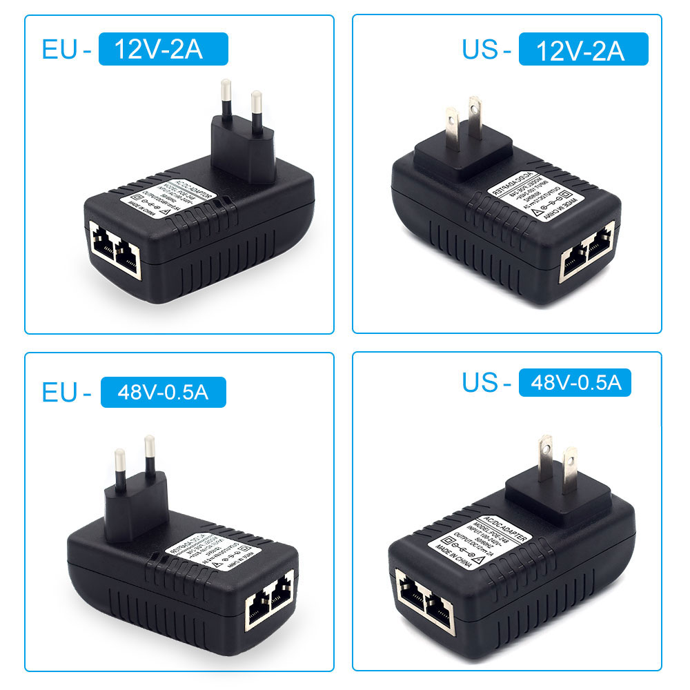 CCTV 보안 AC 110V-240V ~ DC 12V  - Power Over Ethernet 리뷰 및 가격